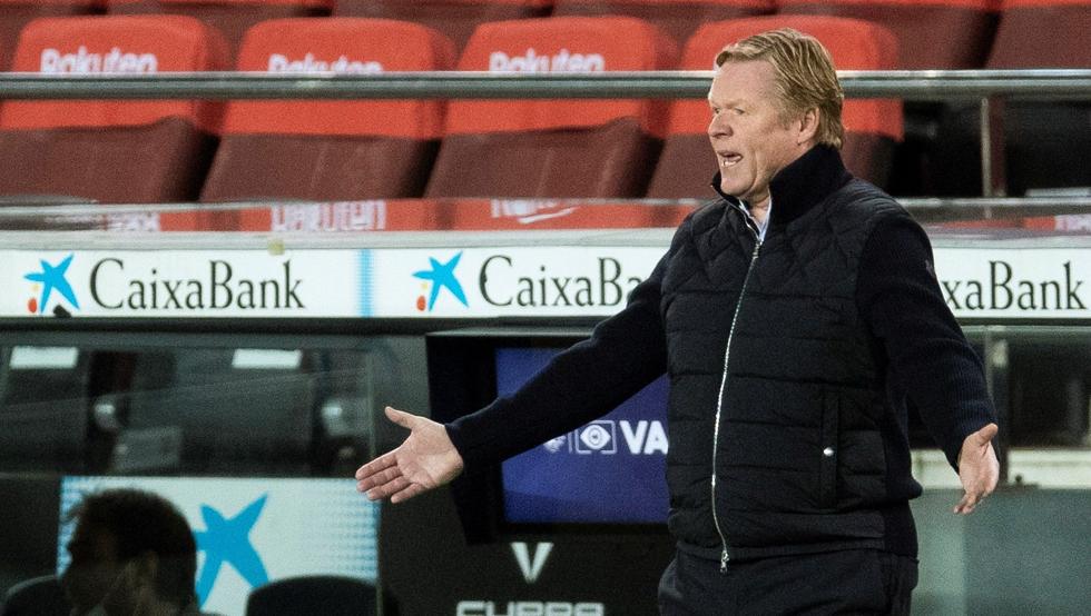 Barcelona head coach Ronald Koeman during Barcelona's encounter with Eibar / 29-12-2020 / ALEJANDRO GARCIA/EFE