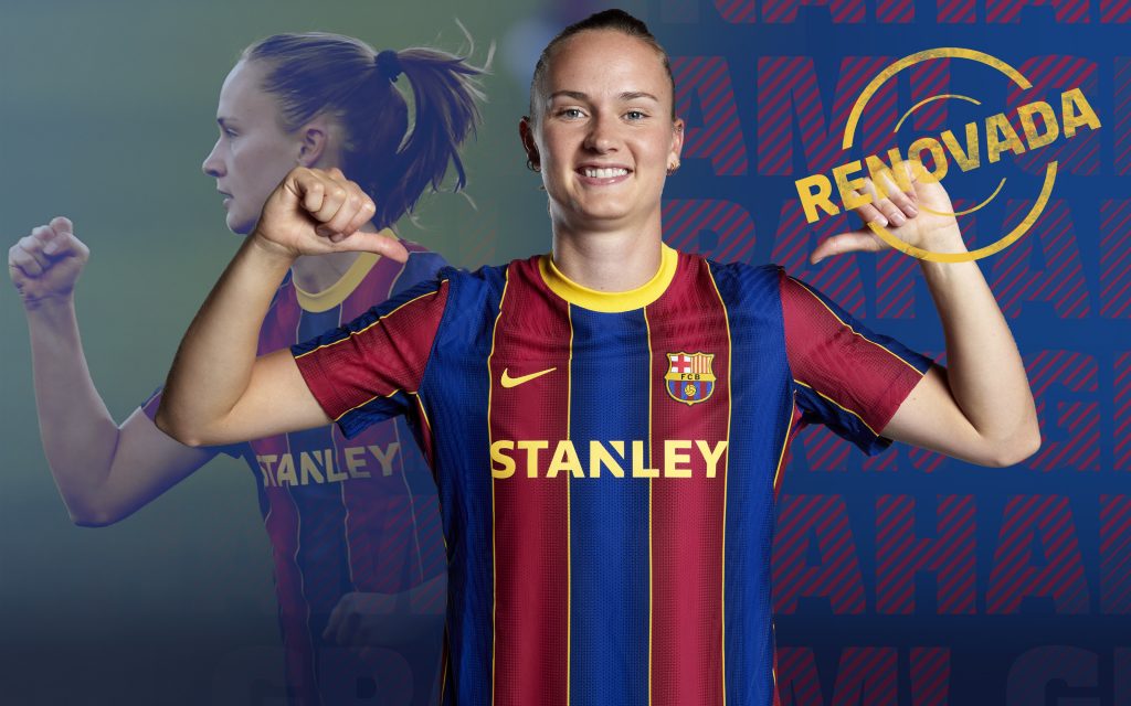 Caroline Graham Hansen has renewed her contract / FC BARCELONA