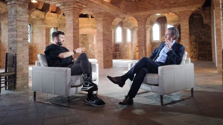 Piqué during the interview with the Universo Valdano program / Movistar +