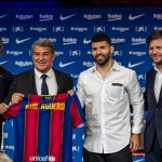 Sergio Agüero: Officially presented as an FC Barcelona player