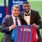 Emerson Royal: Officially presented as an FC Barcelona player