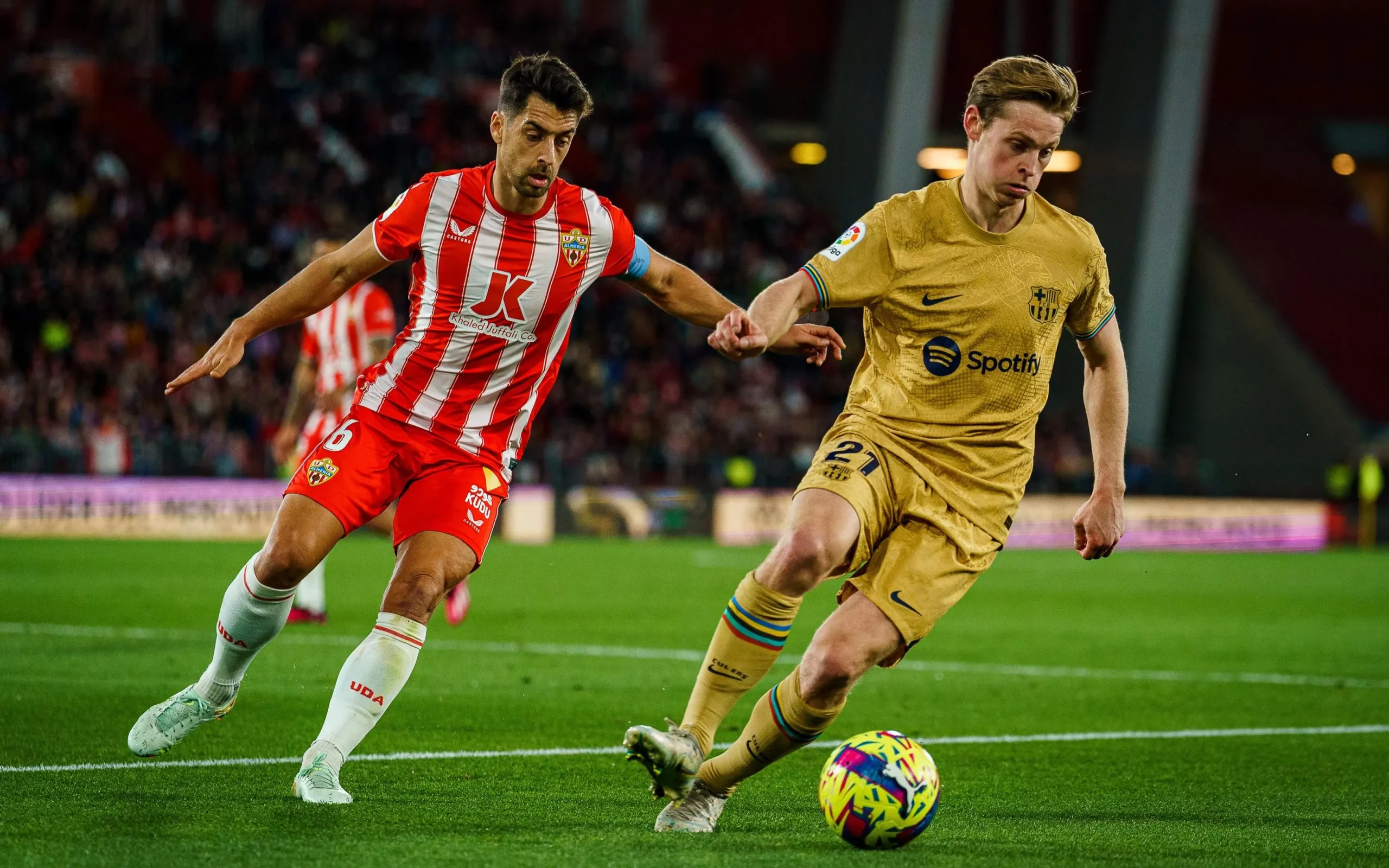 Frenkie De Jong during the LaLiga match between F C Barcelona and Almería/ F C BARCELONA