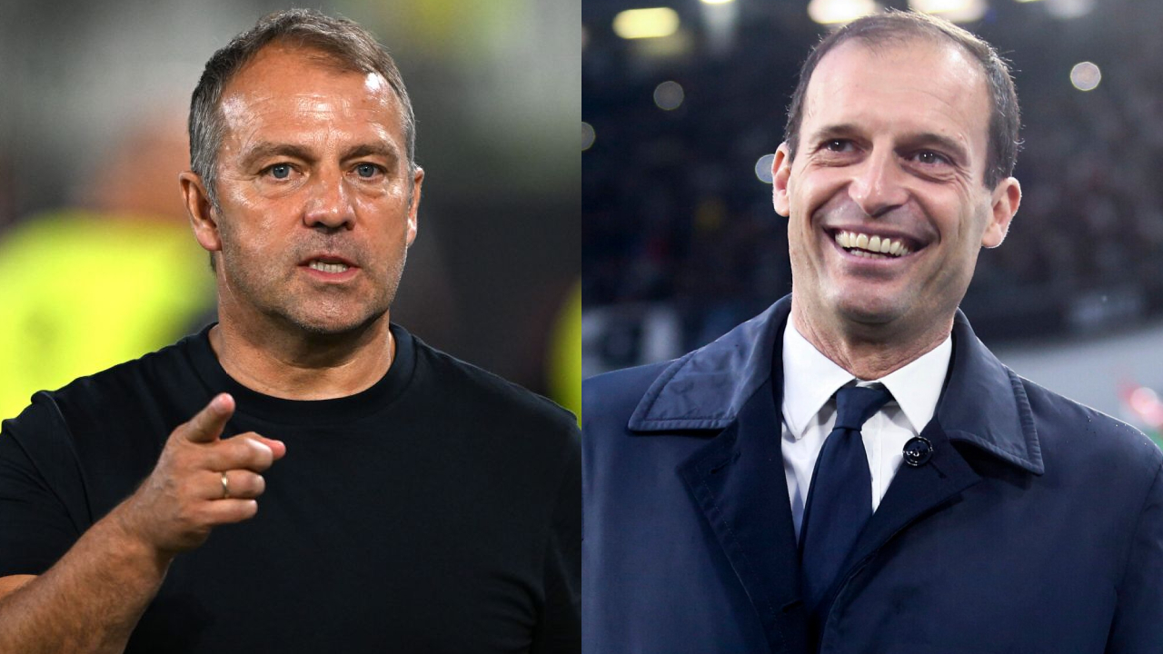 Hansi Flick (left) & Massimiliano Allegri (right) / Edit done by Hafed Almadani