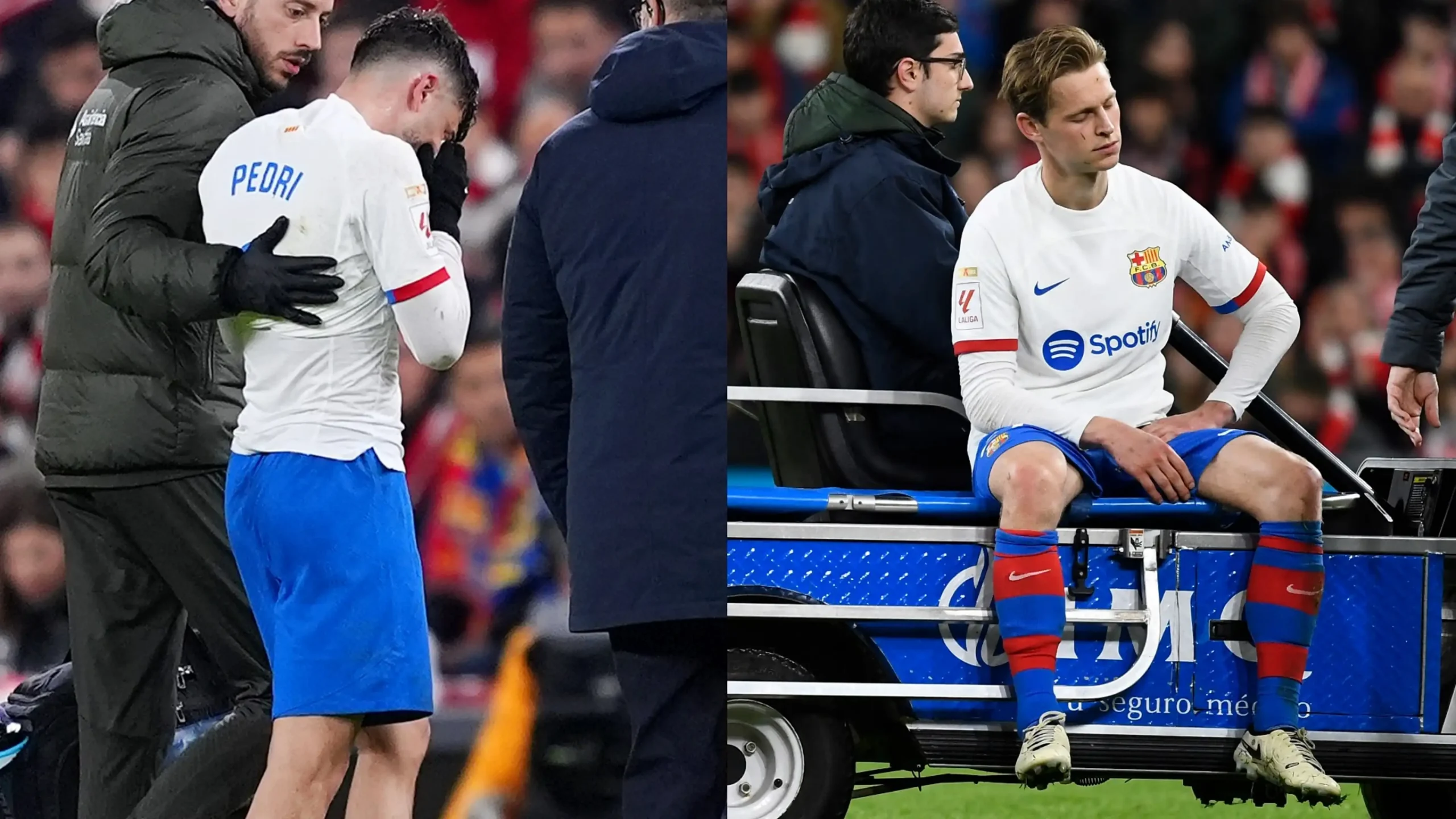 Pedri (left) & Frenkie de Jong (right) / Getty Images