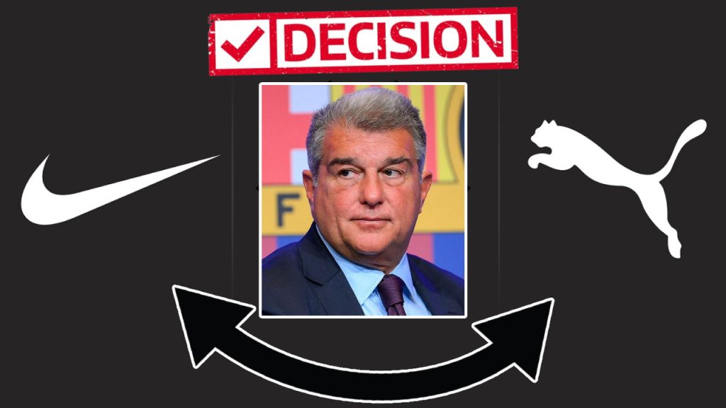 Joan Laporta to make decision on kit supplier / Edit done by Hafed Almadani