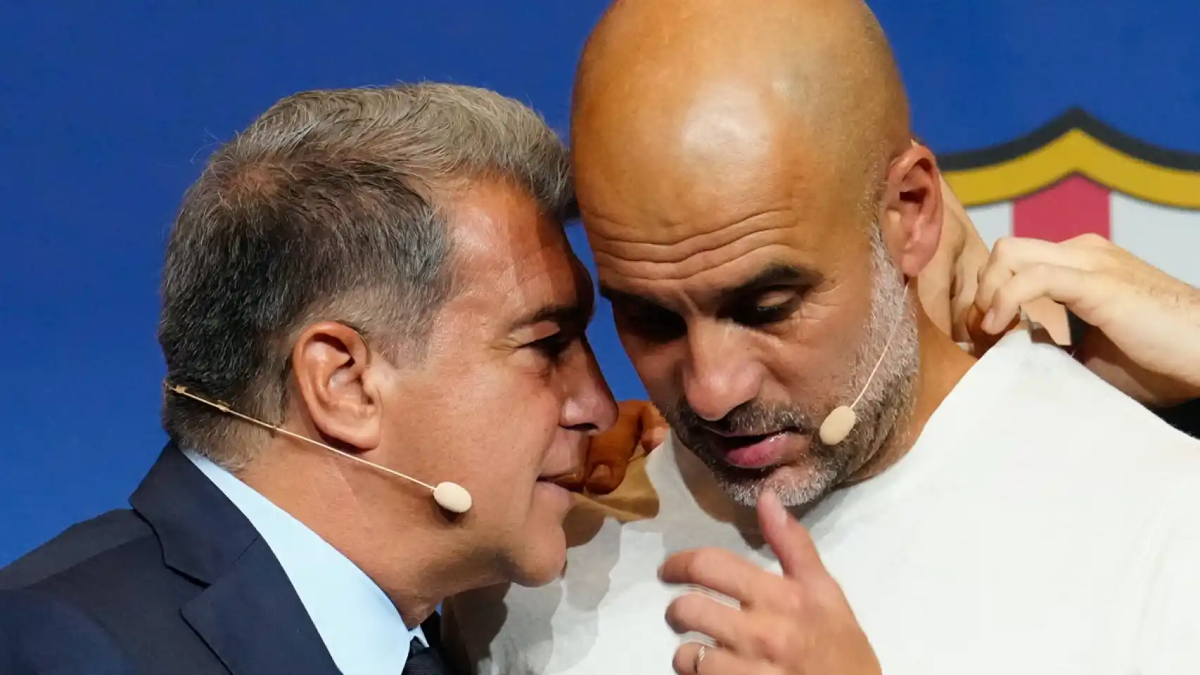 Joan Laporta & Pep Guardiola / Getty Images