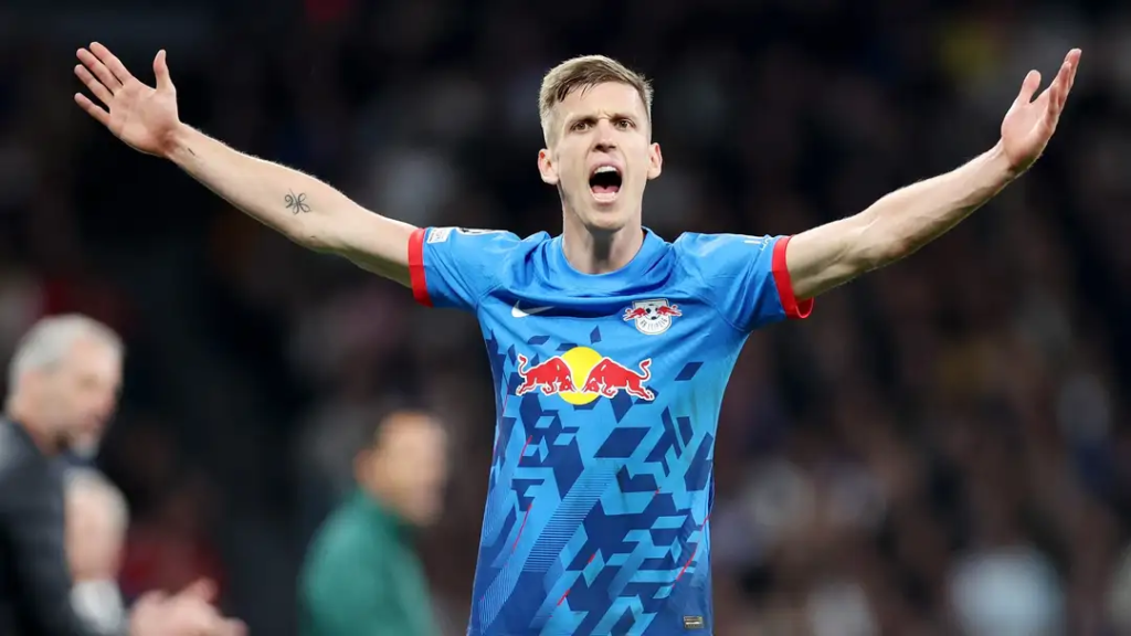 Dani Olmo in action for RB Leipzig, will move to Barcelona / GETTY IMAGES