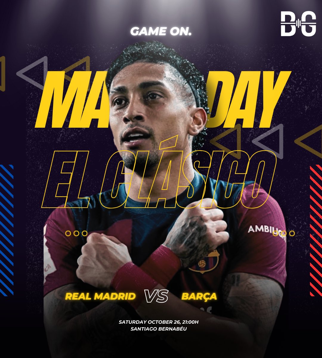 Graphic promoting El Clásico / BLAUGRANAGRAM