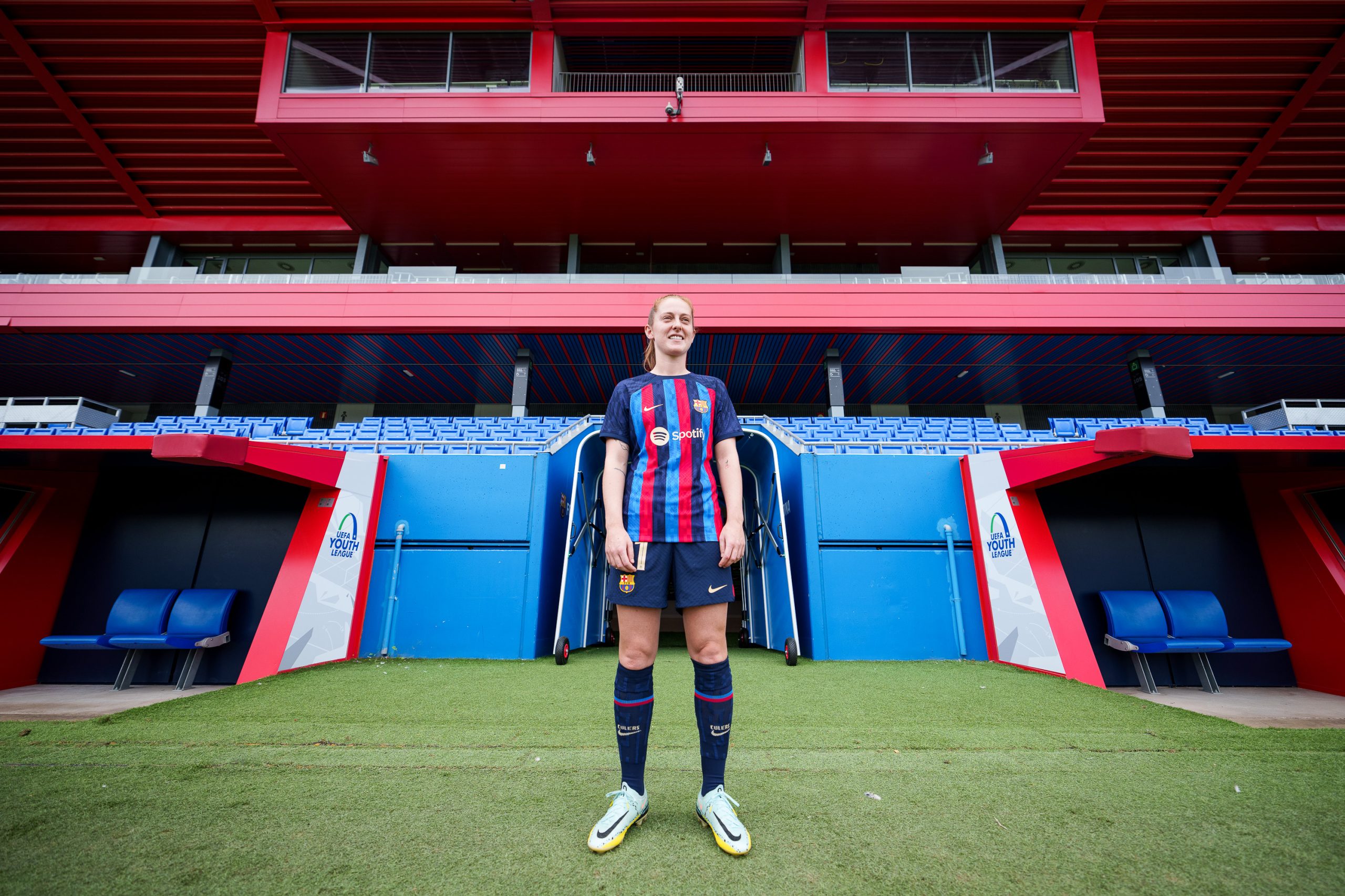 Keira Walsh, during one of her earliest days after signing with FC Barcelona Femení | FC Barcelona Femení X.